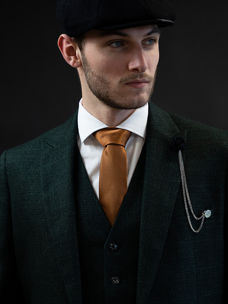 Sir Redman Cravate classique | Cognac | Cravate élégante pour homme