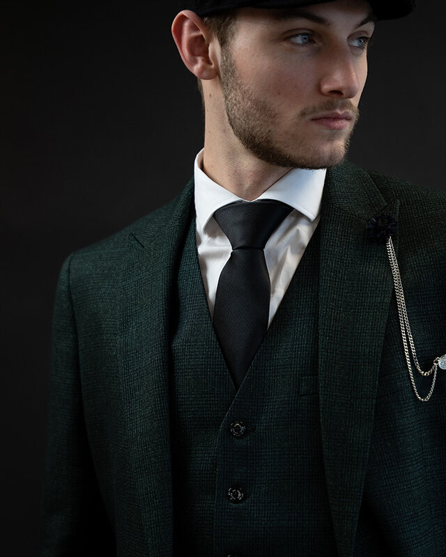 Sir Redman Cravate classique | Noir | Cravate élégante pour homme