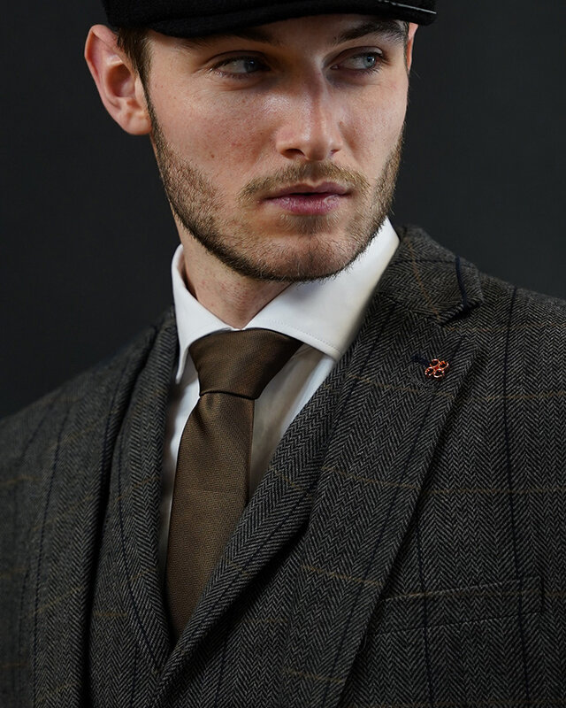 Sir Redman Cravate classique | Marron | Cravate élégante pour homme