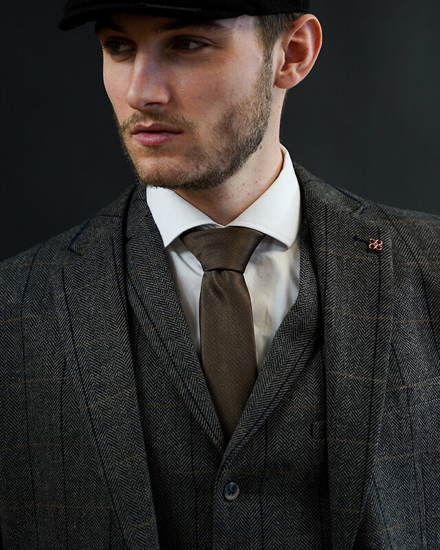 Sir Redman Classic Stropdas | Bruin | Elegante stropdas voor mannen