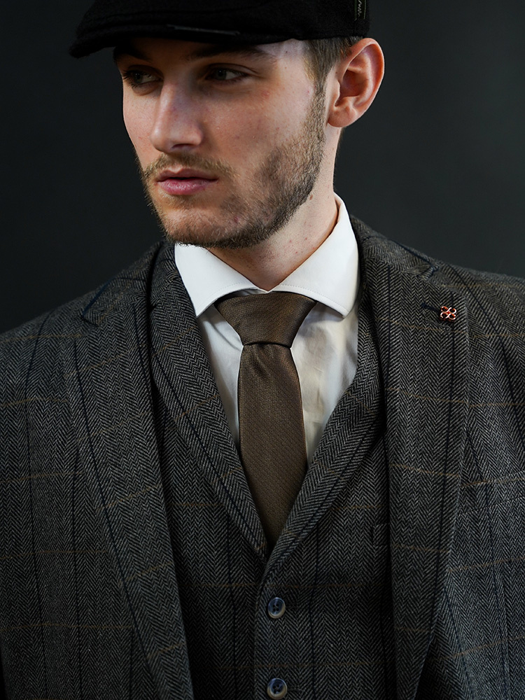 Sir Redman Corbata Clasica | Marrón | Corbata elegante para hombres