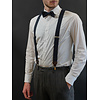 Suspenders and bow tie combo pack | Blue/white speckled | Traditional Suspenders for men