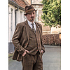 Costume sur mesure pour homme | costume 3 pièces | tweed Windowpane marron | Michael Gray | Peaky Blinders
