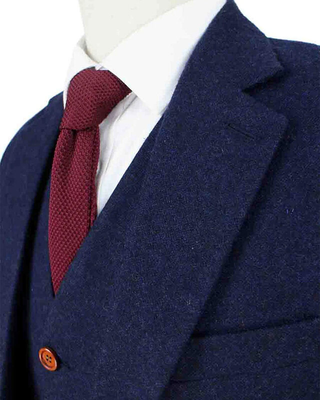 Maatpak voor heren | 3-delig pak | marineblauw Barleycorn | Finn Shelby | Peaky Blinders