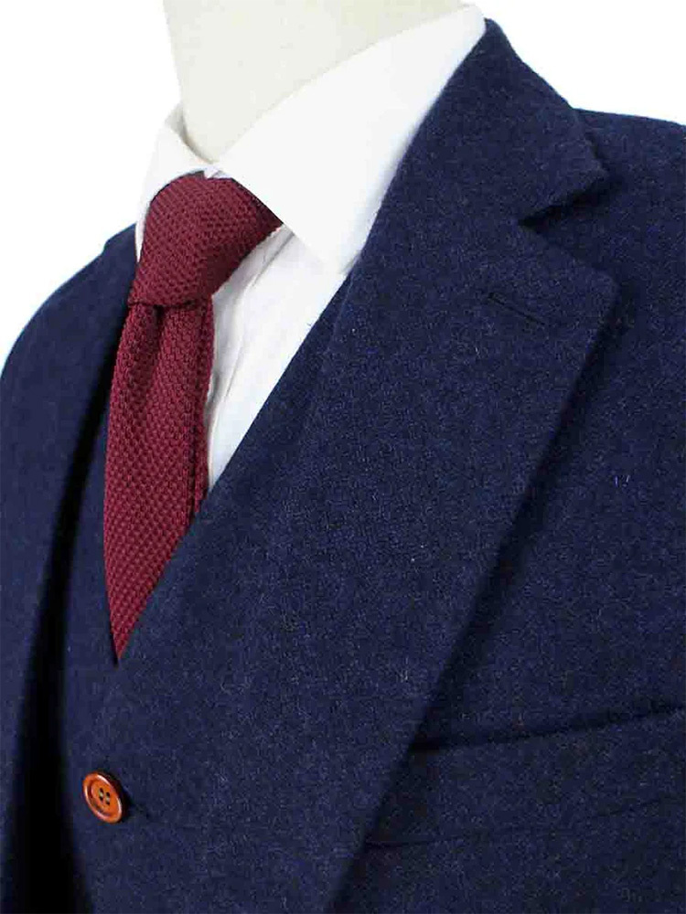 Costume sur mesure pour homme | costume 3 pièces | bleu marine Barleycorn | Finn Shelby | Peaky Blinders