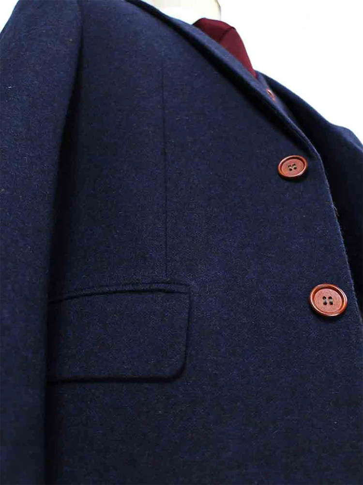 Maatpak voor heren | 3-delig pak | marineblauw Barleycorn | Finn Shelby | Peaky Blinders