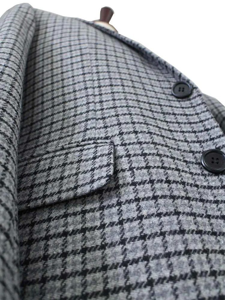 Maatpak voor heren | 3-delig pak | grijs Pied-de-poule | Finn Shelby | Peaky Blinders