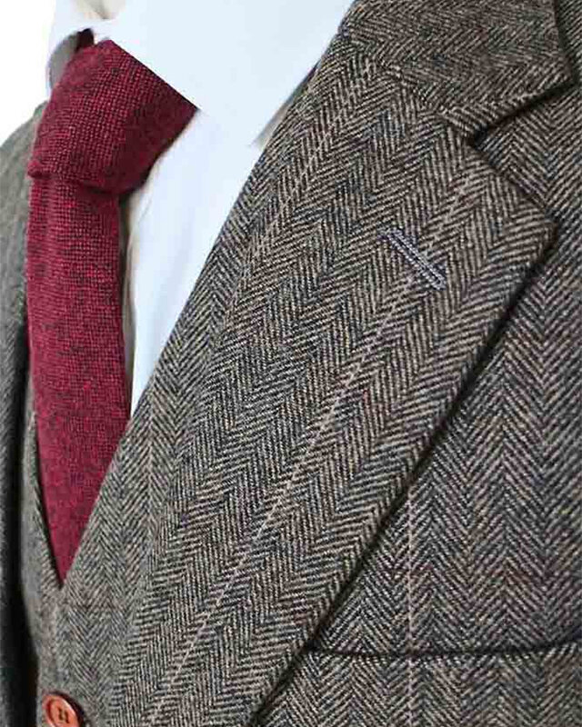 Costume sur mesure pour homme | costume 3 pièces | chevron vert | Finn Shelby | Peaky Blinders