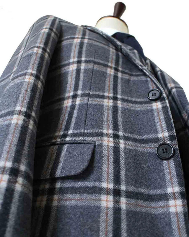 Costume sur mesure pour homme | costume 3 pièces | gris/crème Windowpane | Jeremiah Jesus | Peaky Blinders