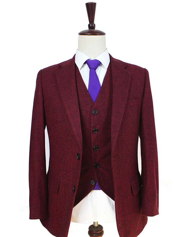 Men's tailored suit | 3-piece suit | red barleycorn | Scudboat | Peaky Blinders