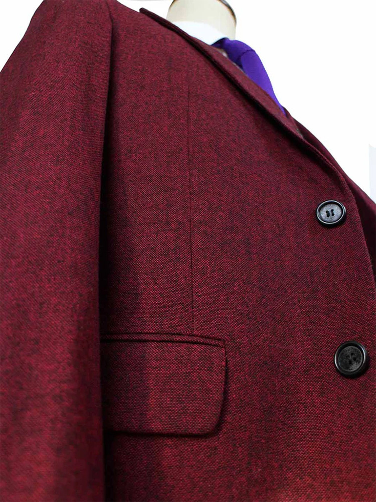 Costume sur mesure pour homme | costume 3 pièces | barleycorn rouge | Scudboat | Peaky Blinders