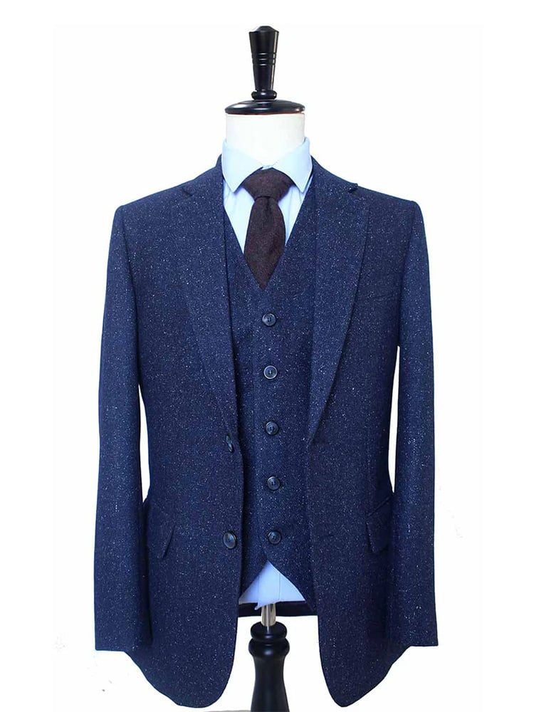 3-piece tweed suit  Classic Navy Speckle