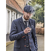 Men's tailored suit | 3-piece suit | navy blue herringbone | thomas shelby | peaky blinders