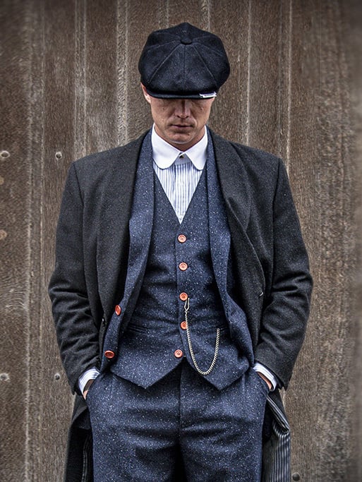 3-piece tweed suit  Classic Navy Speckle
