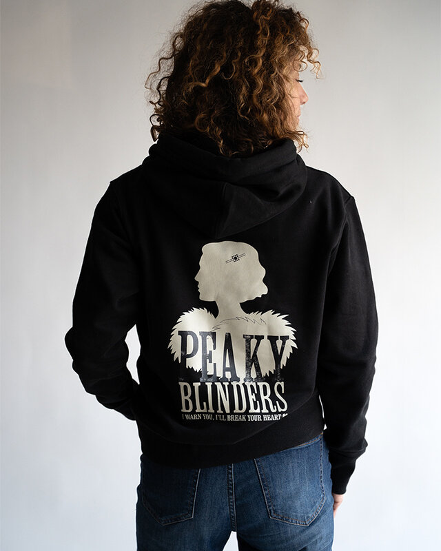 Peaky Blinders Heartbreaker Hoodie – “I Warn You” Noir