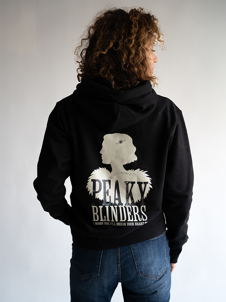 Peaky Blinders Heartbreaker Hoodie – “I Warn You” Noir