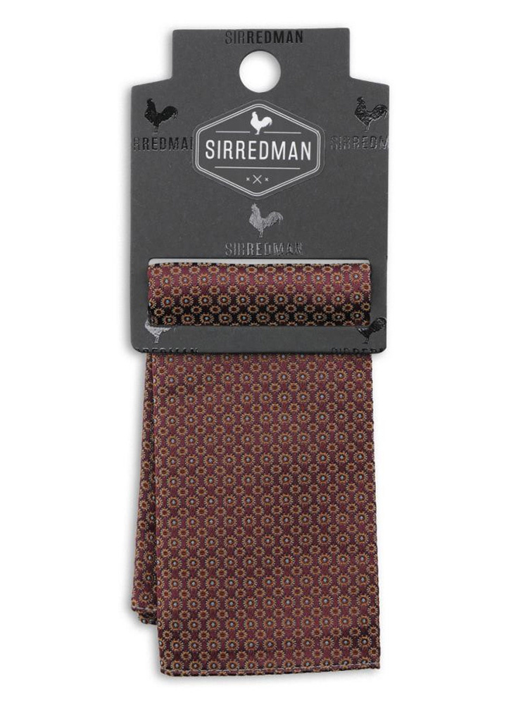 Sir Redman Luxuriöses Einstecktuch | Bordeaux/Cognac/Hellblau | für Männer | Peaky Blinders