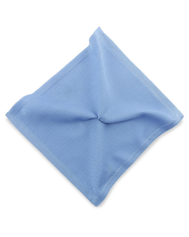 Sir Redman Luxury Knitted Pocket Square | Light blue | knitted | for Men
