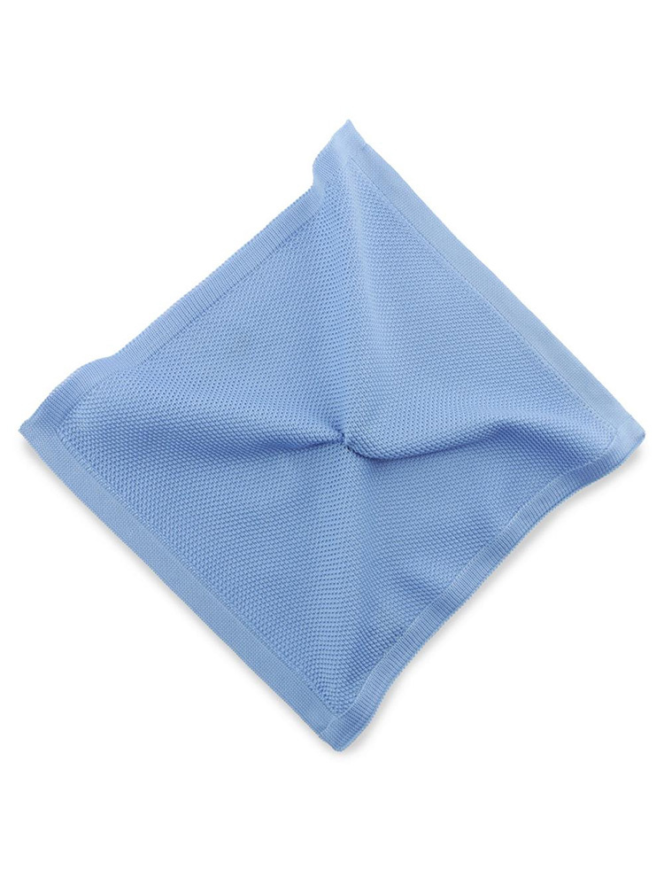 Sir Redman Luxe Gebreide Pochet | Lichtblauw | Gebreid | voor Mannen