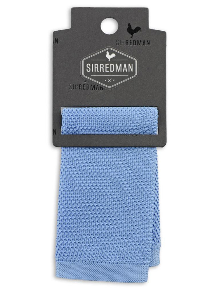 Sir Redman Luxury Knitted Pocket Square | Light blue | knitted | for Men