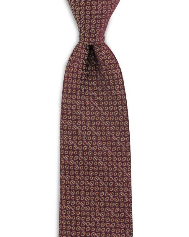 Sir Redman Corbata de lujo | Burdeos/coñac/azul claro | para hombre | Peaky Blinders