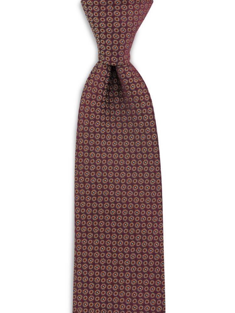 Sir Redman Cravate de luxe | Bordeaux/cognac/blue clair | pour homme | Peaky Blinders