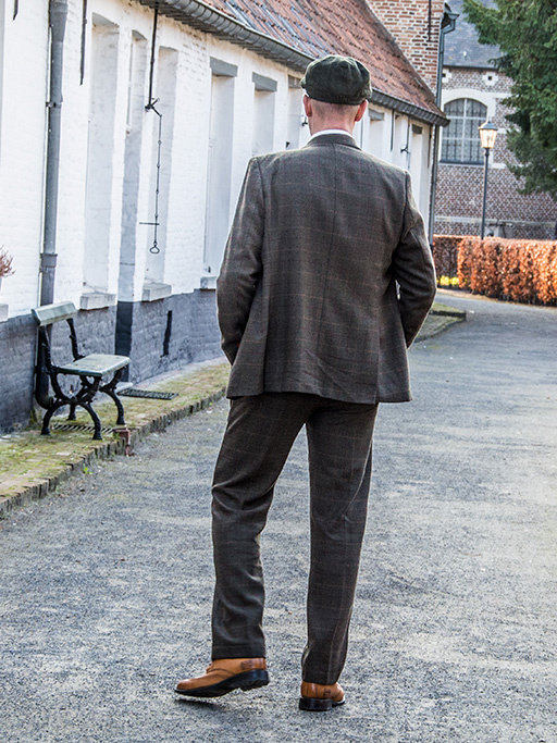 Traje sastre hombre | Traje 3 piezas | Tattersall verde oscuro | Aberama Gold | peaky blinders