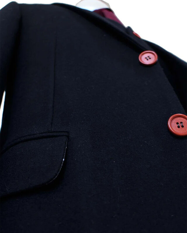 Men's tailored suit | 3-piece suit | black tweed | Alfie Solomons | Peaky Blinders