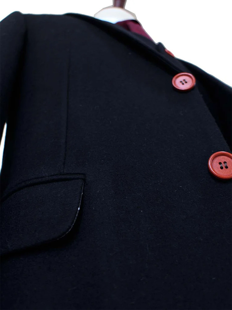 Men's tailored suit | 3-piece suit | black tweed | Alfie Solomons | Peaky Blinders