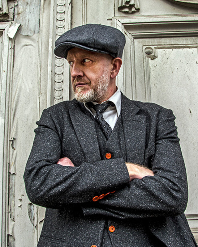 Herren Maßanzug | 3-teiliger Anzug | klassisch schwarz gesprenkelt | Thomas Shelby | Peaky Blinders