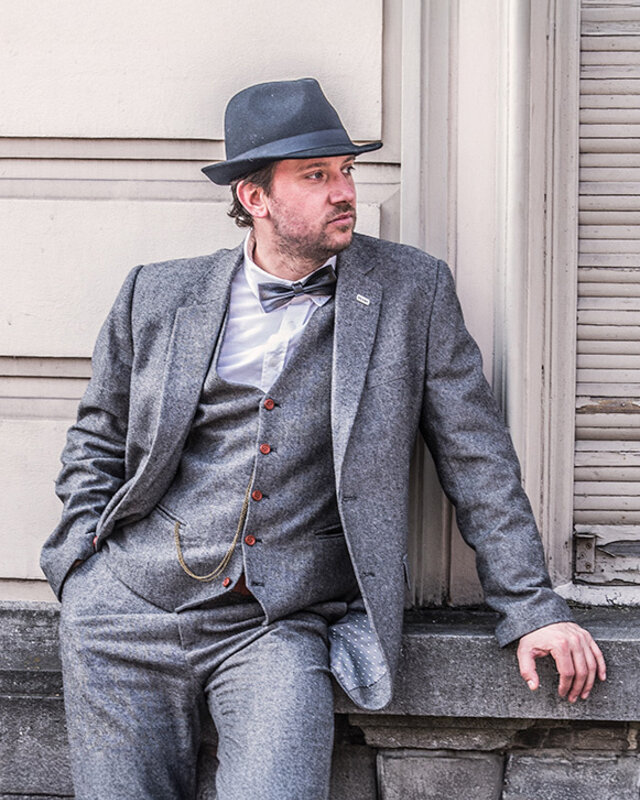 Costume sur mesure pour homme | Costume 3 pièces | gris Barleycorn | Finn Shelby | Peaky Blinders