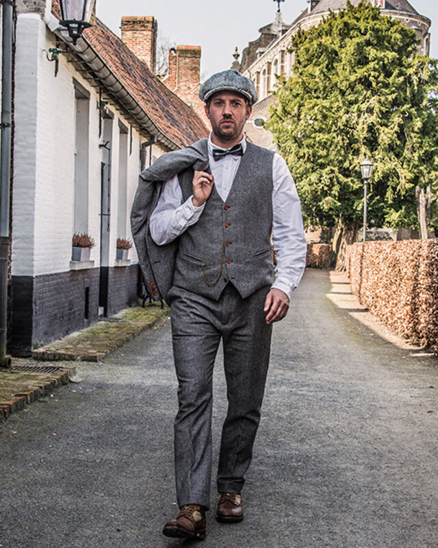 Men's tailored suit | 3-piece suit | grey Barleycorn | Finn Shelby | Peaky Blinders