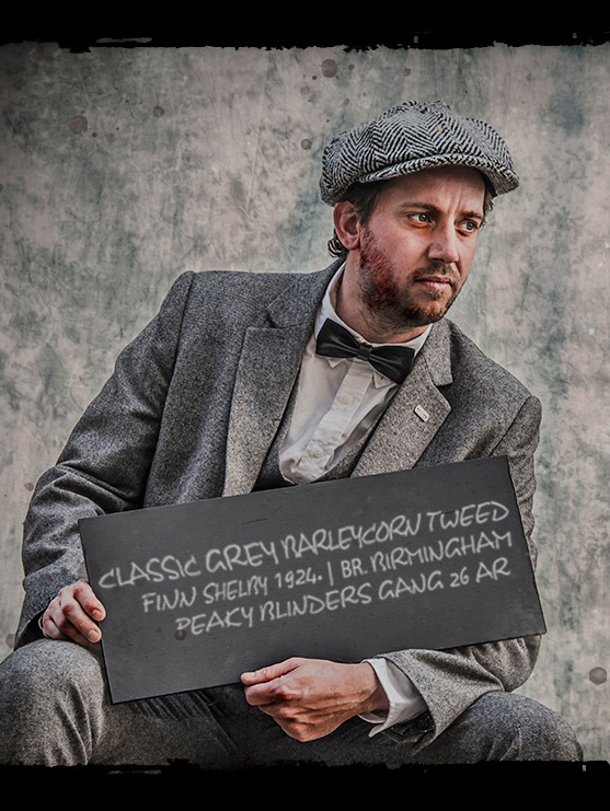 Maatpak voor heren | 3-delig pak | grijs Barleycorn | Finn Shelby | Peaky Blinders