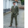 Men's tailored suit | 3-piece suit | olive green Windowpane tweed | Michael Gray | Peaky Blinders