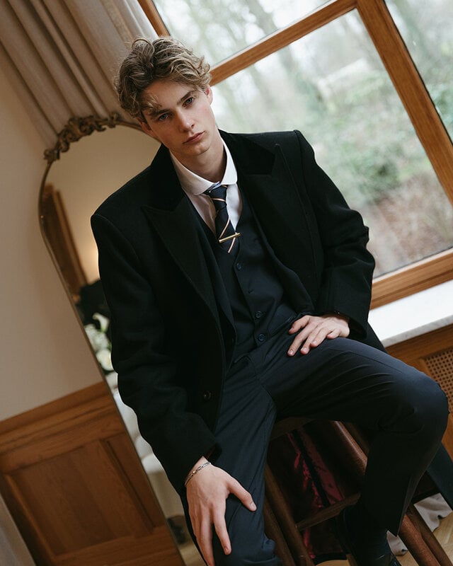 Cavani Mayfair Midnight | Traje para hombre | Traje de 3 piezas | Azul medianoche | Thomas Shelby