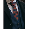 Geweven Stropdas | blauw/oranje | Elegante stropdas voor mannen