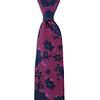 Woven Silk Tie | fuchsia / dark blue | Elegant tie for men
