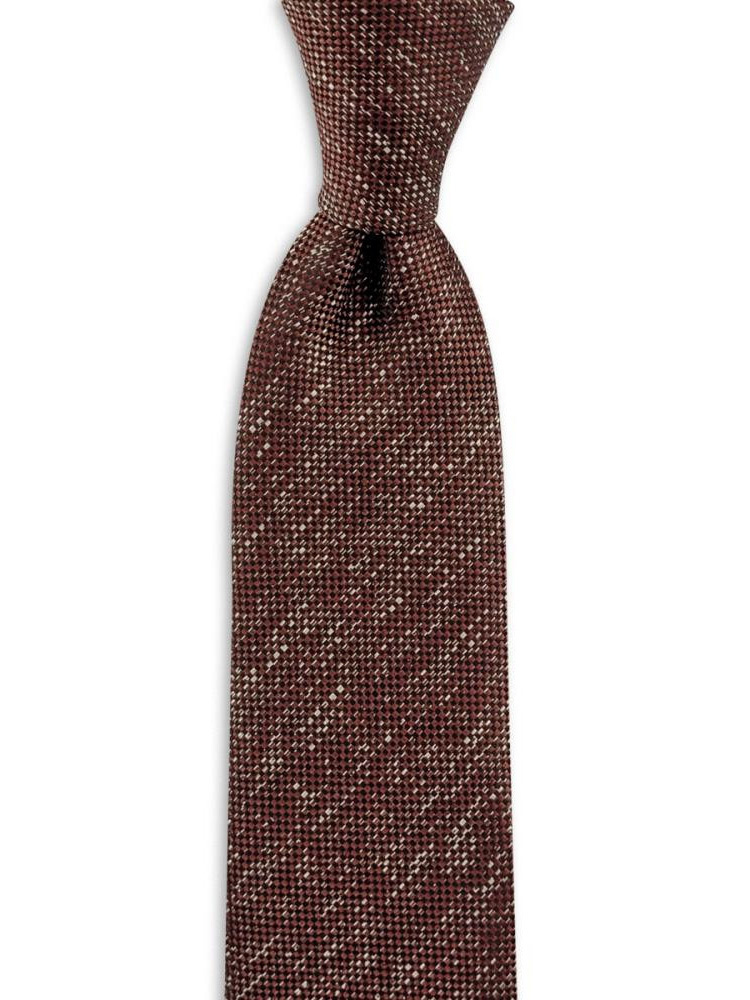 Sir Redman Corbata Royal Ruby | burdeos / negro / blanco | Corbata elegante para hombre
