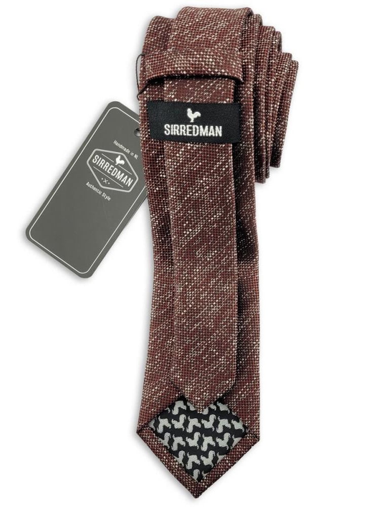 Sir Redman Royal Ruby Tie | burgundy / black / white | Elegant tie for men