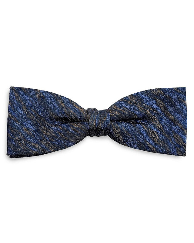 Sir Redman Nœud papillon Walter Waves | bleu / marron | pour homme | Peaky Blinders