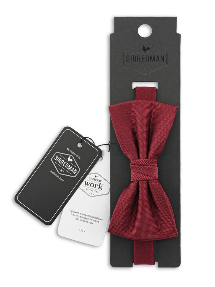 Sir Redman Pajarita clásica | Roja | Pajarita elegante para hombre