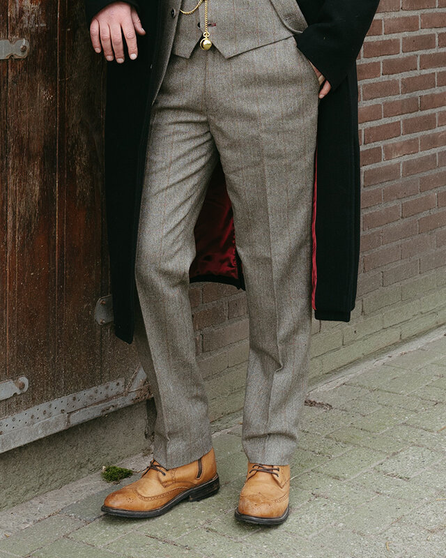 The Enforcer | Pantalón de Tweed | Espiga verde | Peaky Blinders