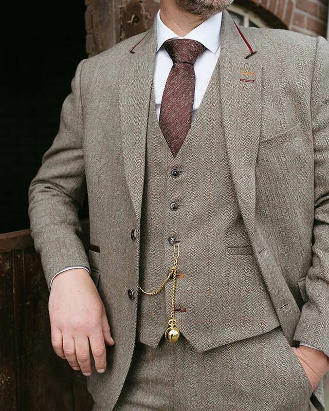 The Enforcer | Chaleco de Tweed | Espiga verde | Peaky Blinders