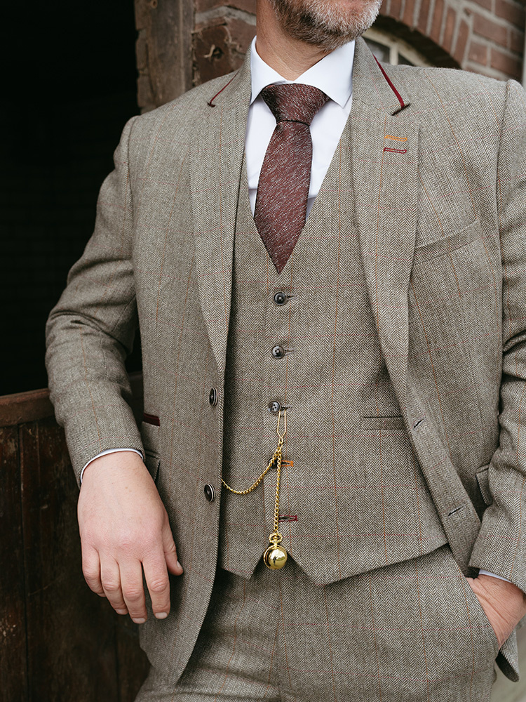 The Enforcer | Chaleco de Tweed | Espiga verde | Peaky Blinders