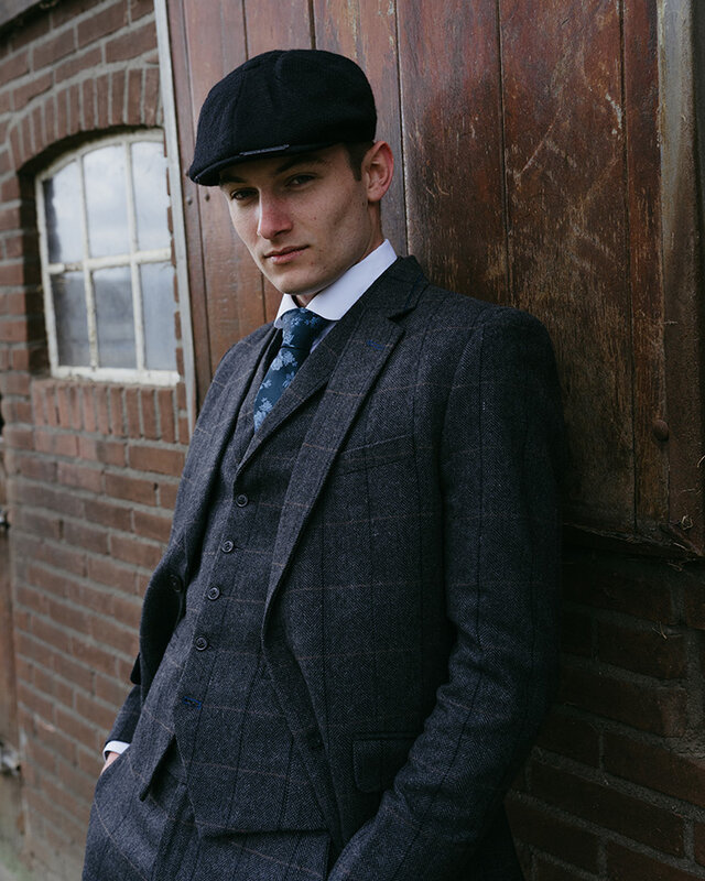 The Patriarch | Tweed Sakko | Anthrazit Fischgratbindung | Peaky blinders