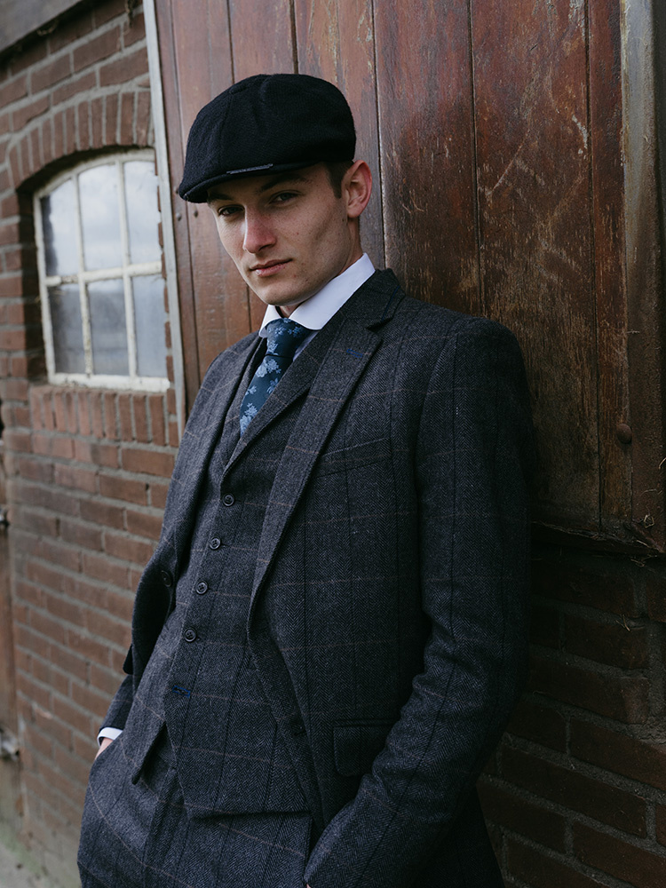 The Patriarch | Tweed Blazer | Charcoal Grey herringbone | Peaky Blinders