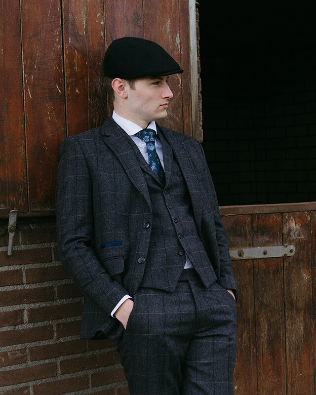 The Patriarch | Tweed Sakko | Anthrazit Fischgratbindung | Peaky blinders