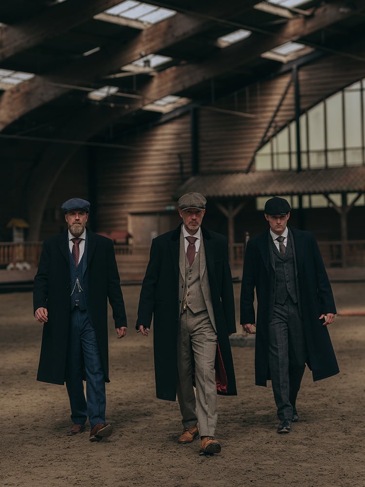 The Patriarch | Tweed Pantalon | Antraciet visgraat | Peaky Blinders