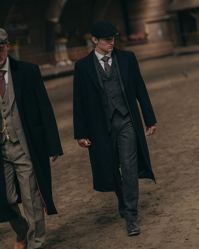 The Patriarch | Tweed Trousers | Charcoal Grey herringbone | Peaky Blinders