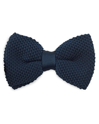 Sir Redman Nœud papillon tricoté Bleu Foncé